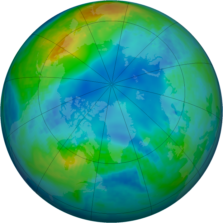 Arctic ozone map for 14 November 2002